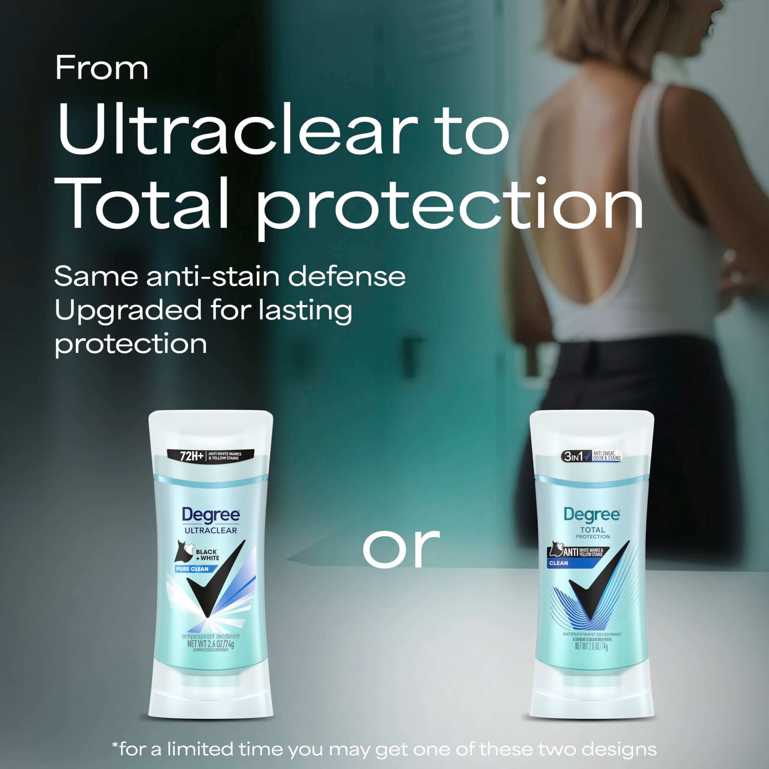 Degree Pure Clean barra abierta detalle del aplicador y protección