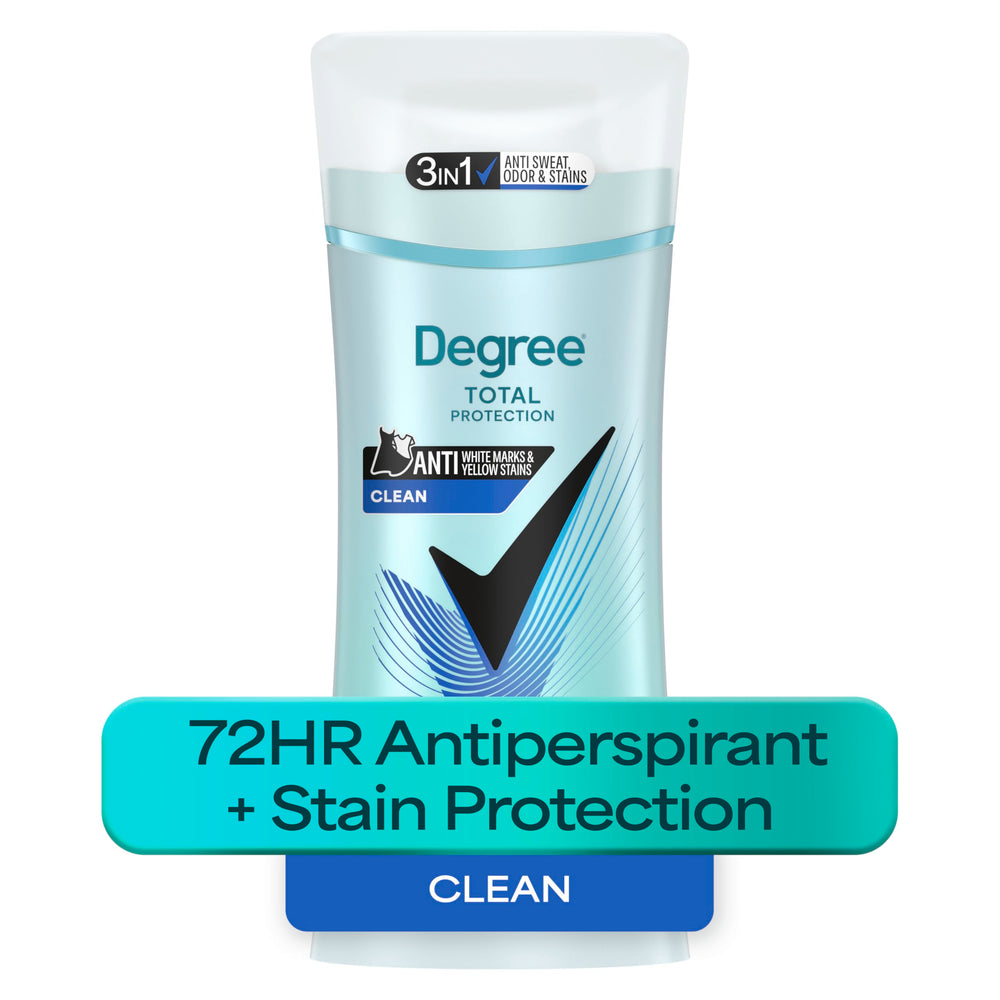 Degree Pure Clean etiqueta y lista de ingredientes para información clara