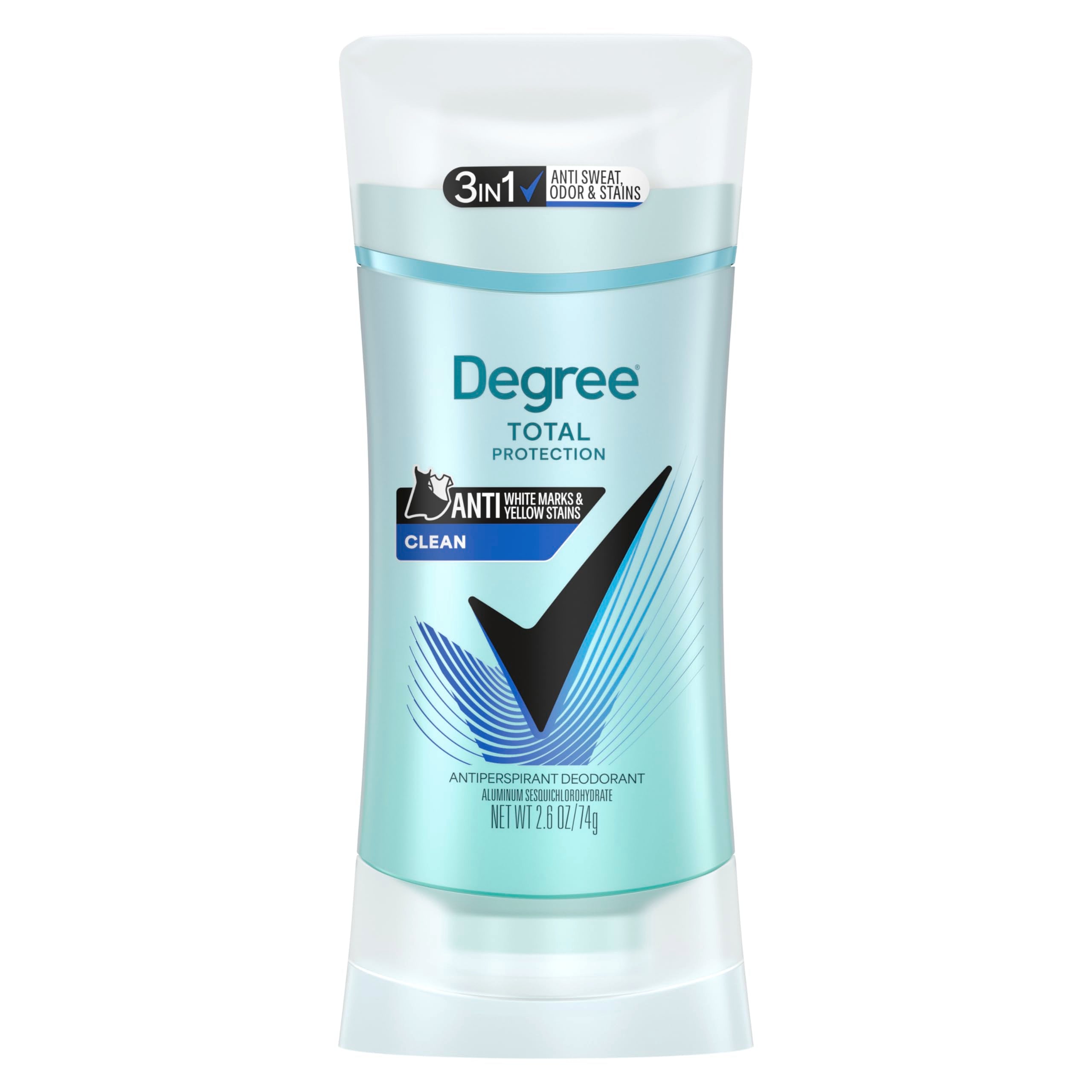 Degree Pure Clean vista frontal mostrando envase y beneficio antiolor