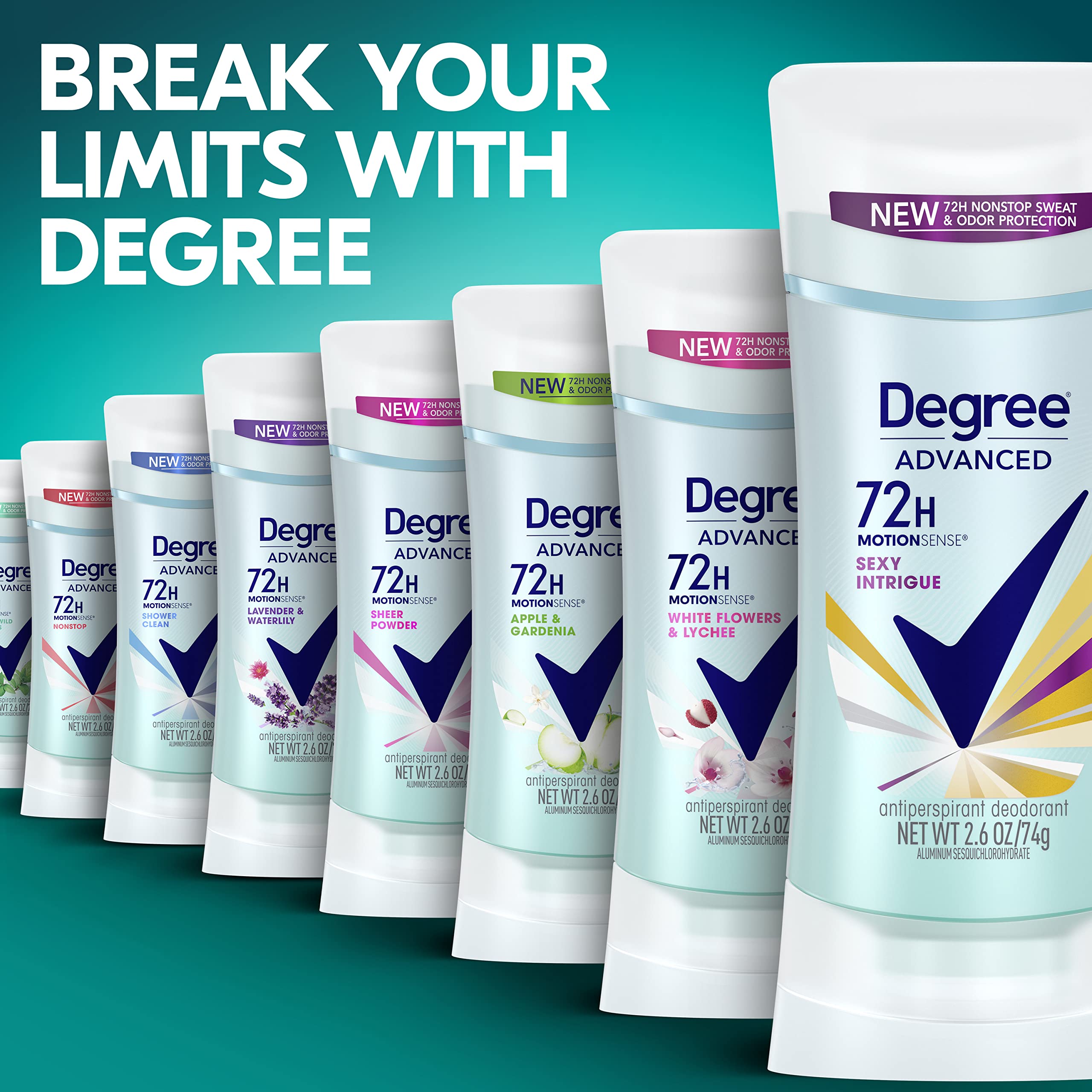Degree Sexy Intrigue detalle de la tapa fácil de abrir y cerrar