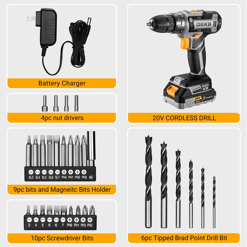 DEKOPRO drill next to ruler showing scale and compact size for tight spaces
