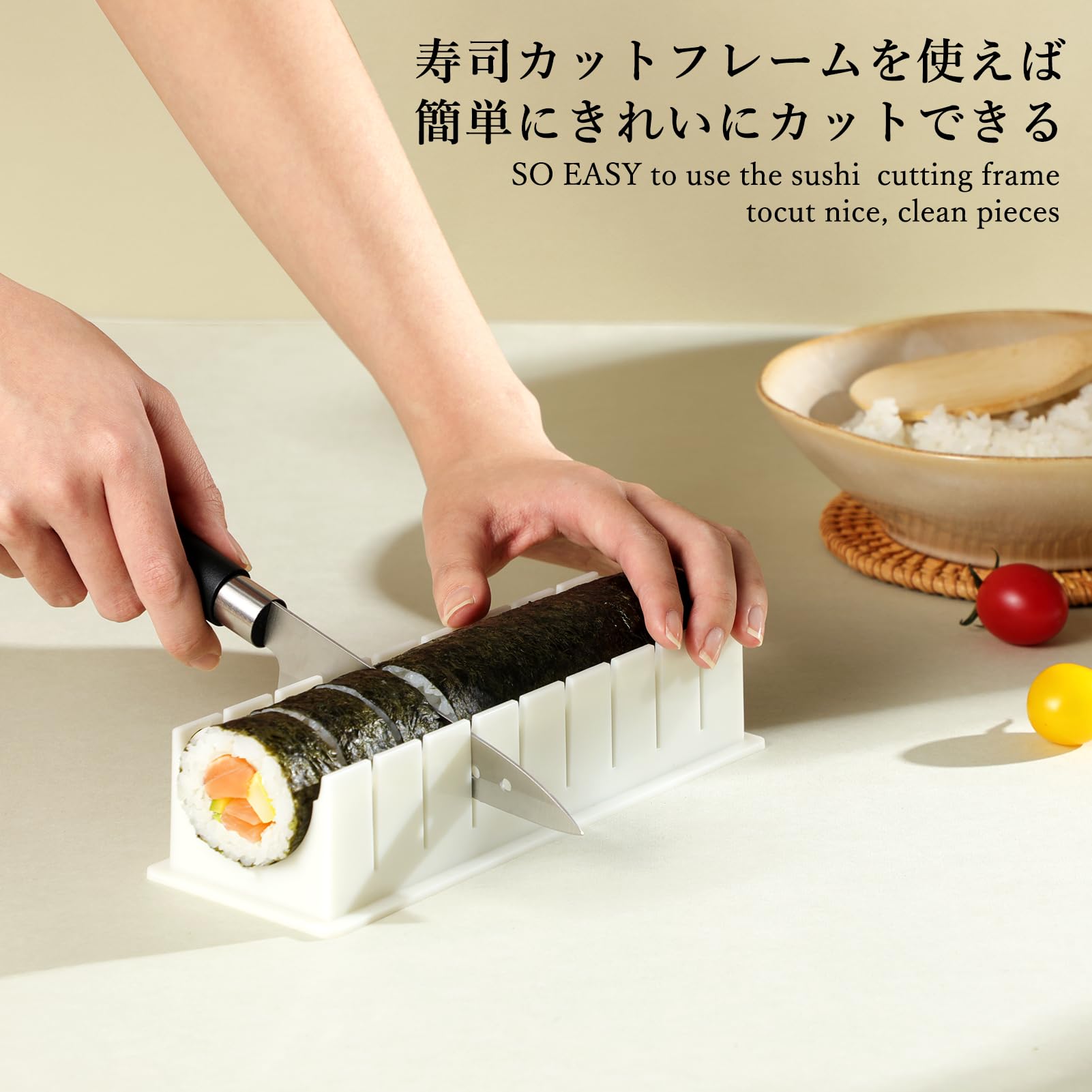 Delamu bazooka roller en mano que acelera el montaje de maki