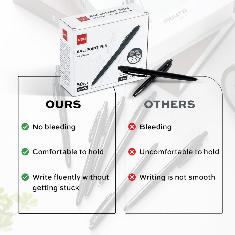 deli pen scale next to notebook for size comparison and easy portability