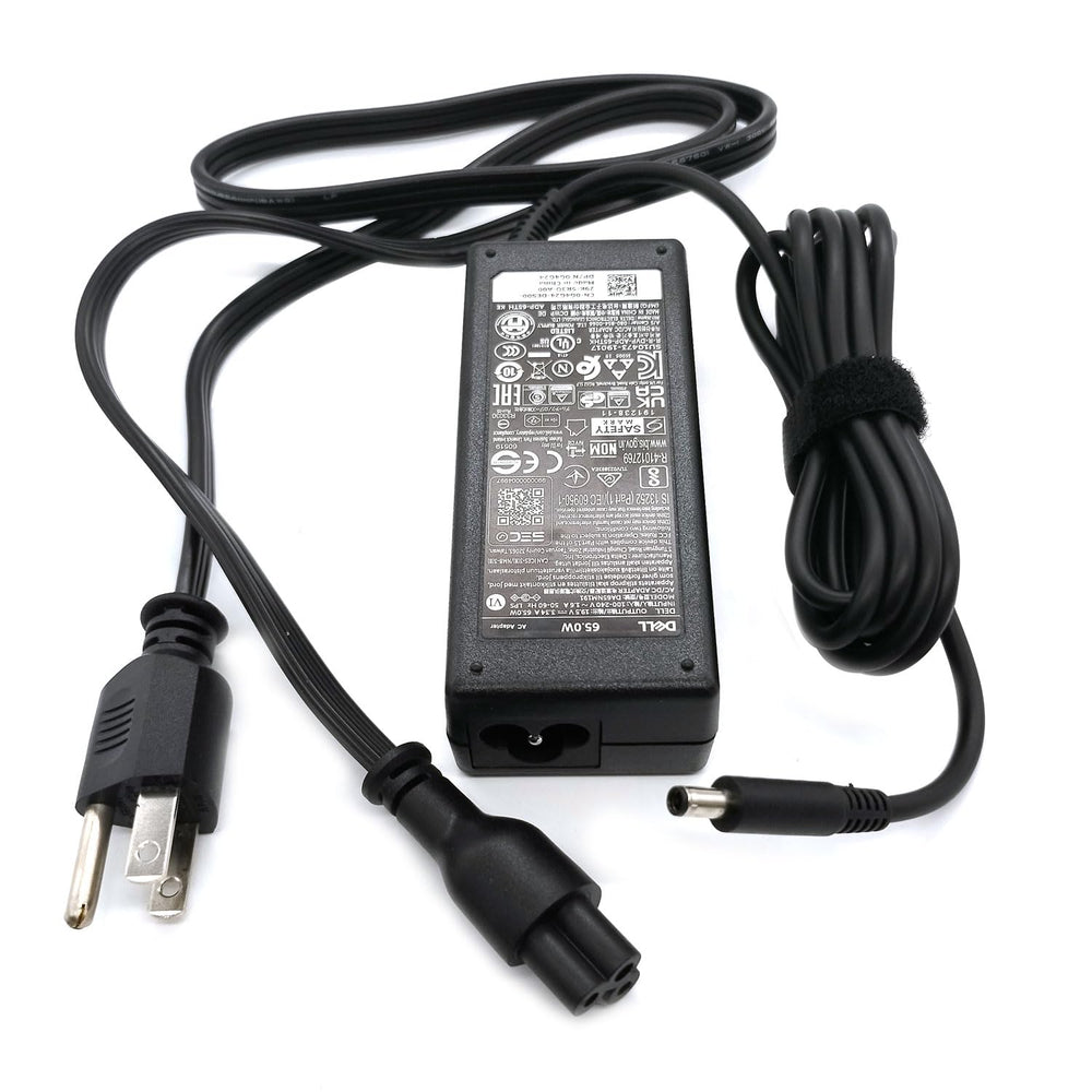 Dell etiqueta del adaptador con modelo DA65NM191 y especificaciones claras