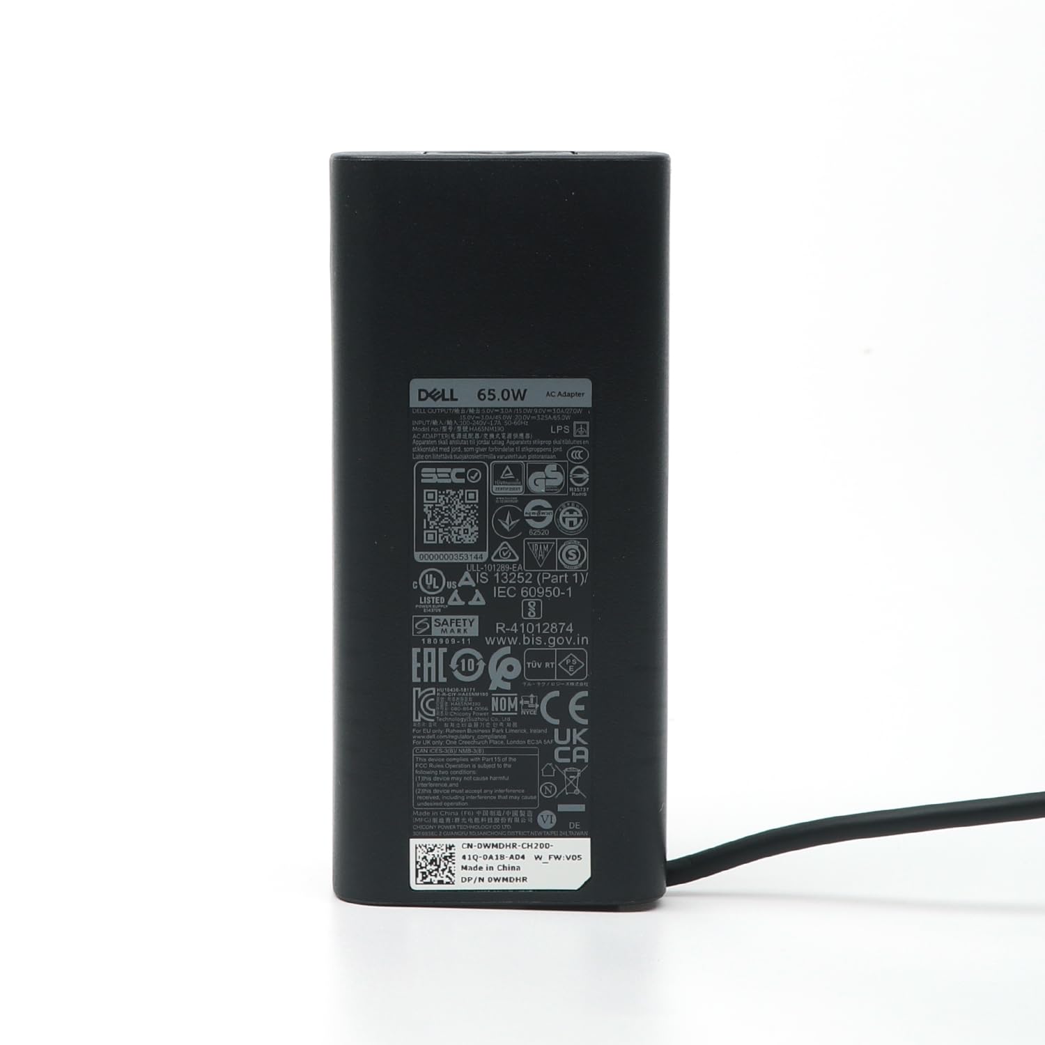 Cable de alimentación de 3ft Dell incluido para conexión directa y comodidad