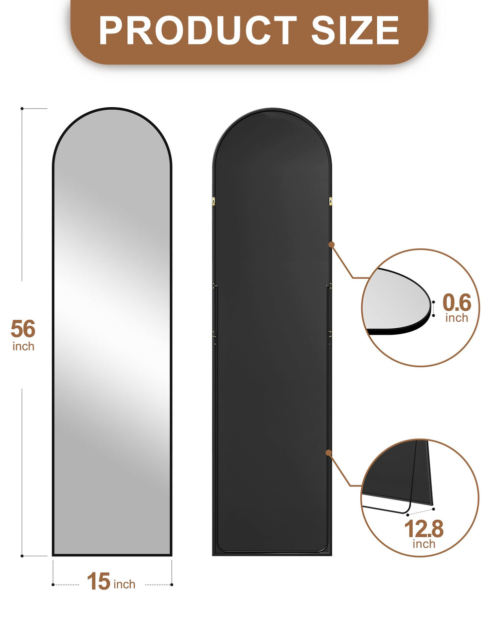 Delma mirror mounted in bathroom lifestyle scene adding brightness and vertical height