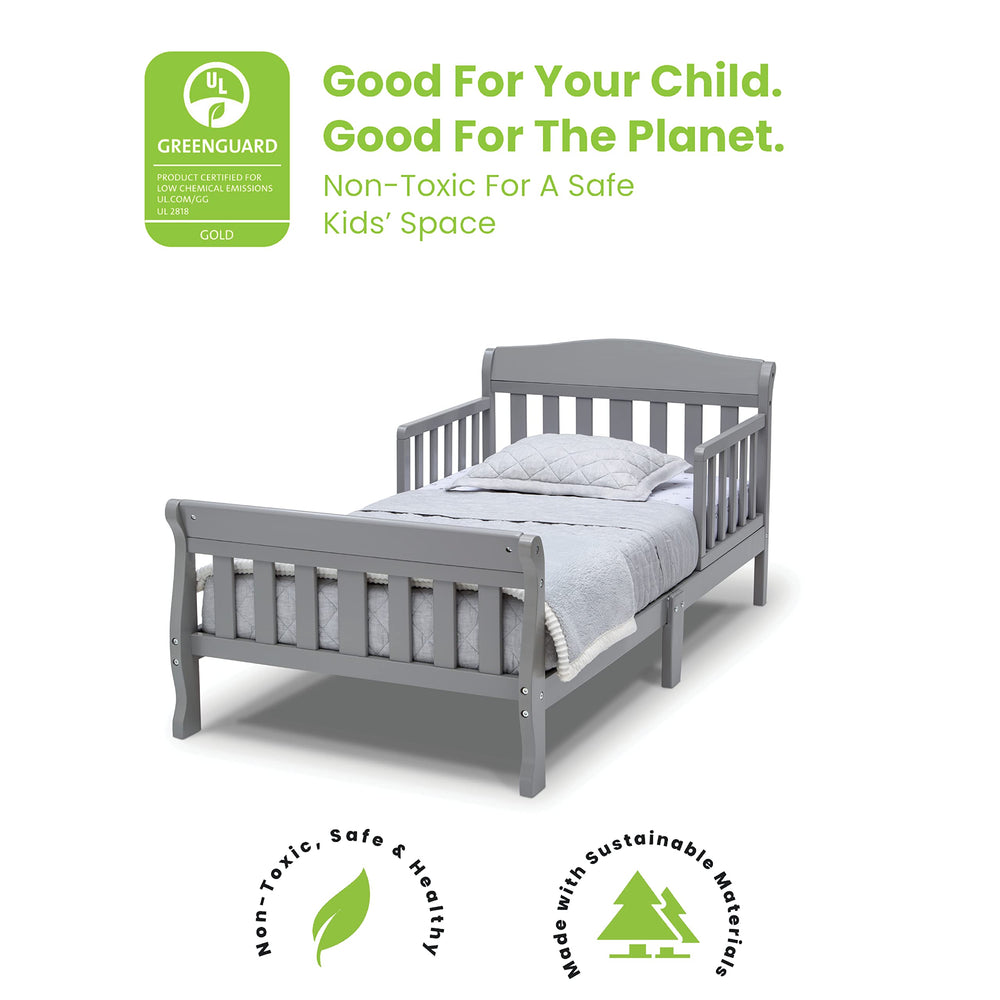 Delta Children Canton side view low profile for easy toddler access