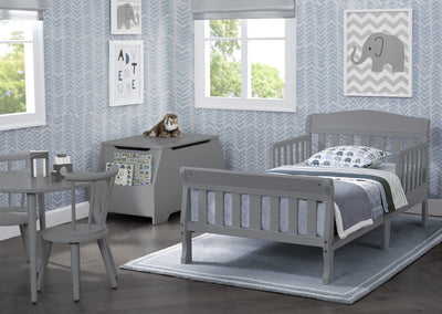 Delta Children Canton with full-size crib mattress showing correct fit