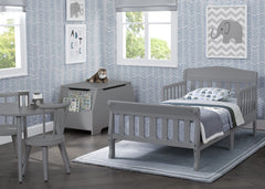 Delta Children Canton with full-size crib mattress showing correct fit