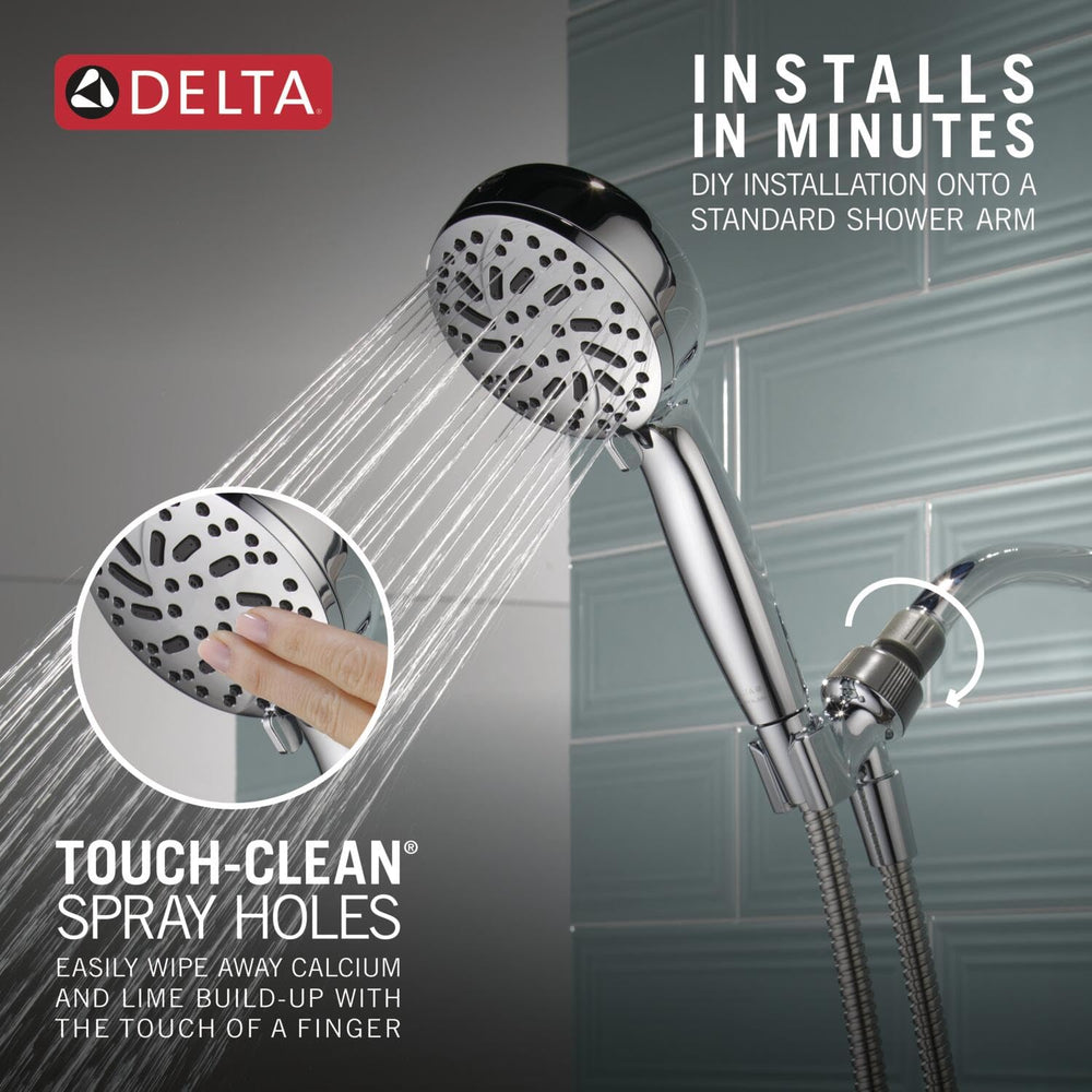 DELTA placa con etiqueta WaterSense y selección de modos para ahorro hídrico