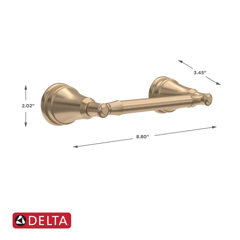 Delta Mylan brazo pivotante abierto demostrando cambio de rollo rápido
