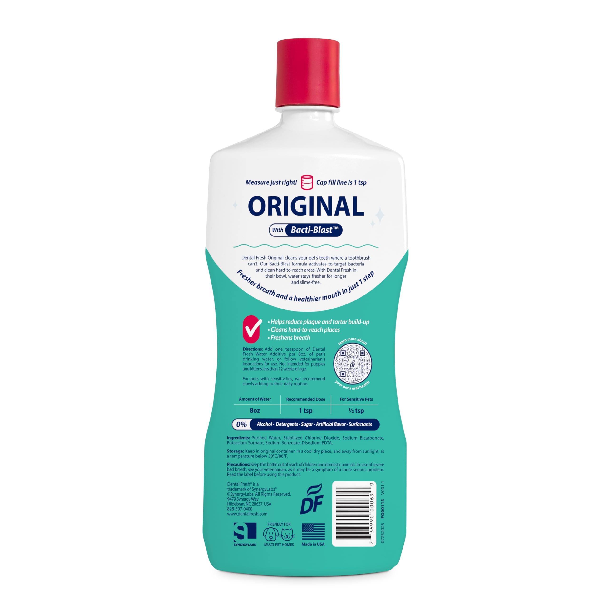 Dental Fresh empaque y presentación completa, ideal para almacenamiento doméstico