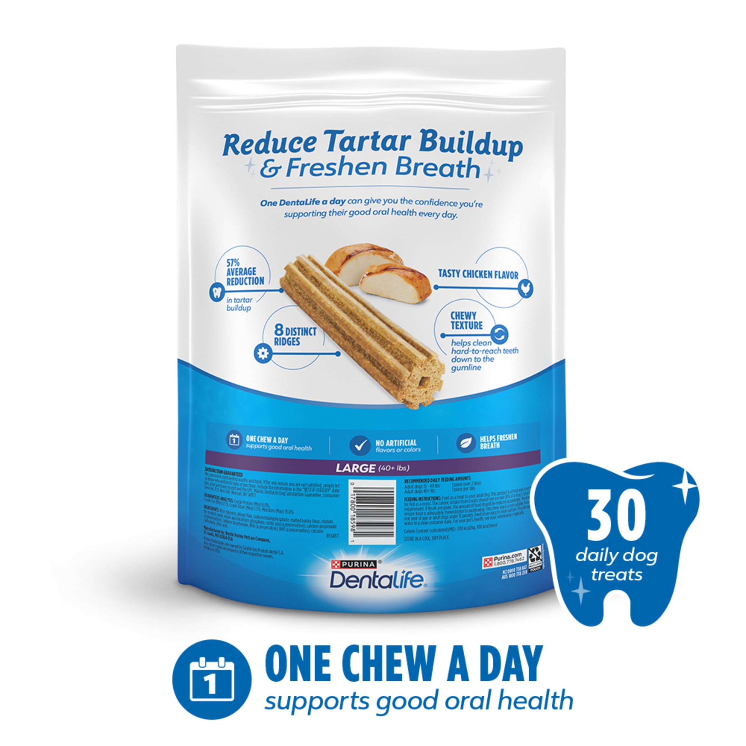 Dentalife Purina estilo de vida en casa tras paseo con bolsa resellable