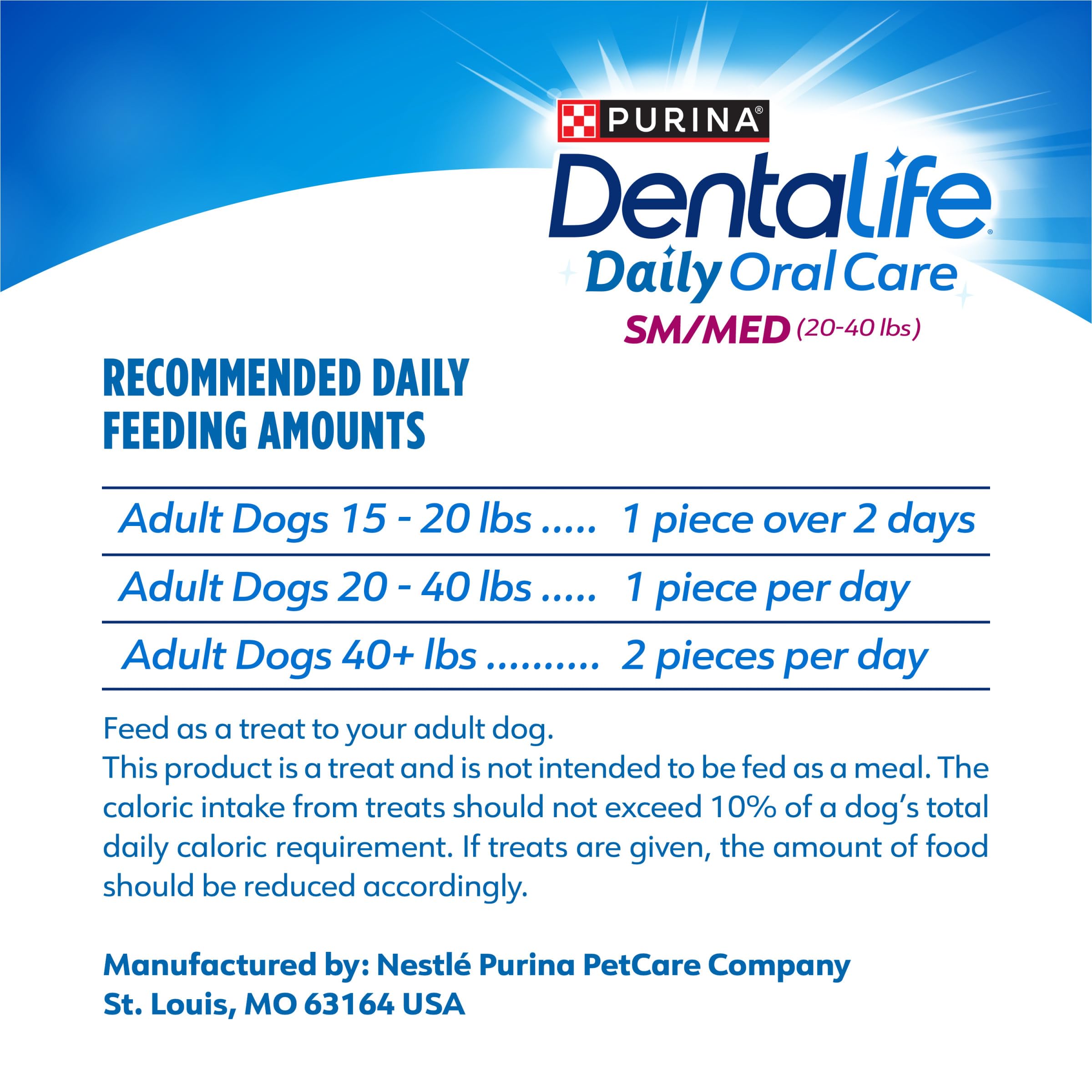 Premios DentaLife alineados, 47 unidades por bolsa para suministro prolongado