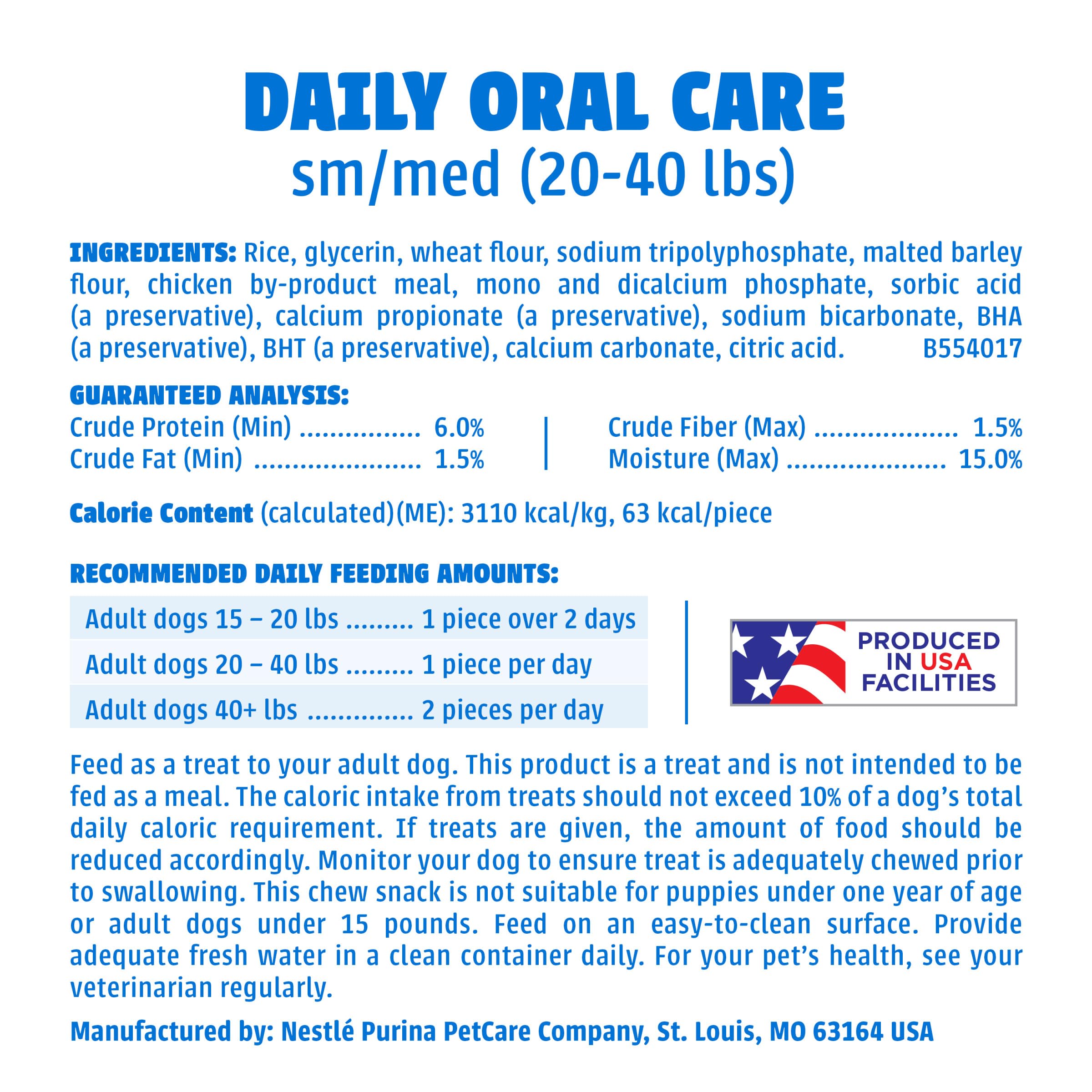 Dentalife Purina DentaLife sello VOHC visible que respalda la función antisarro