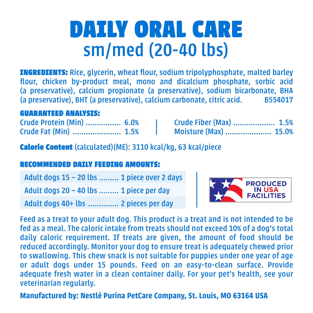 Dentalife Purina DentaLife sello VOHC visible que respalda la función antisarro