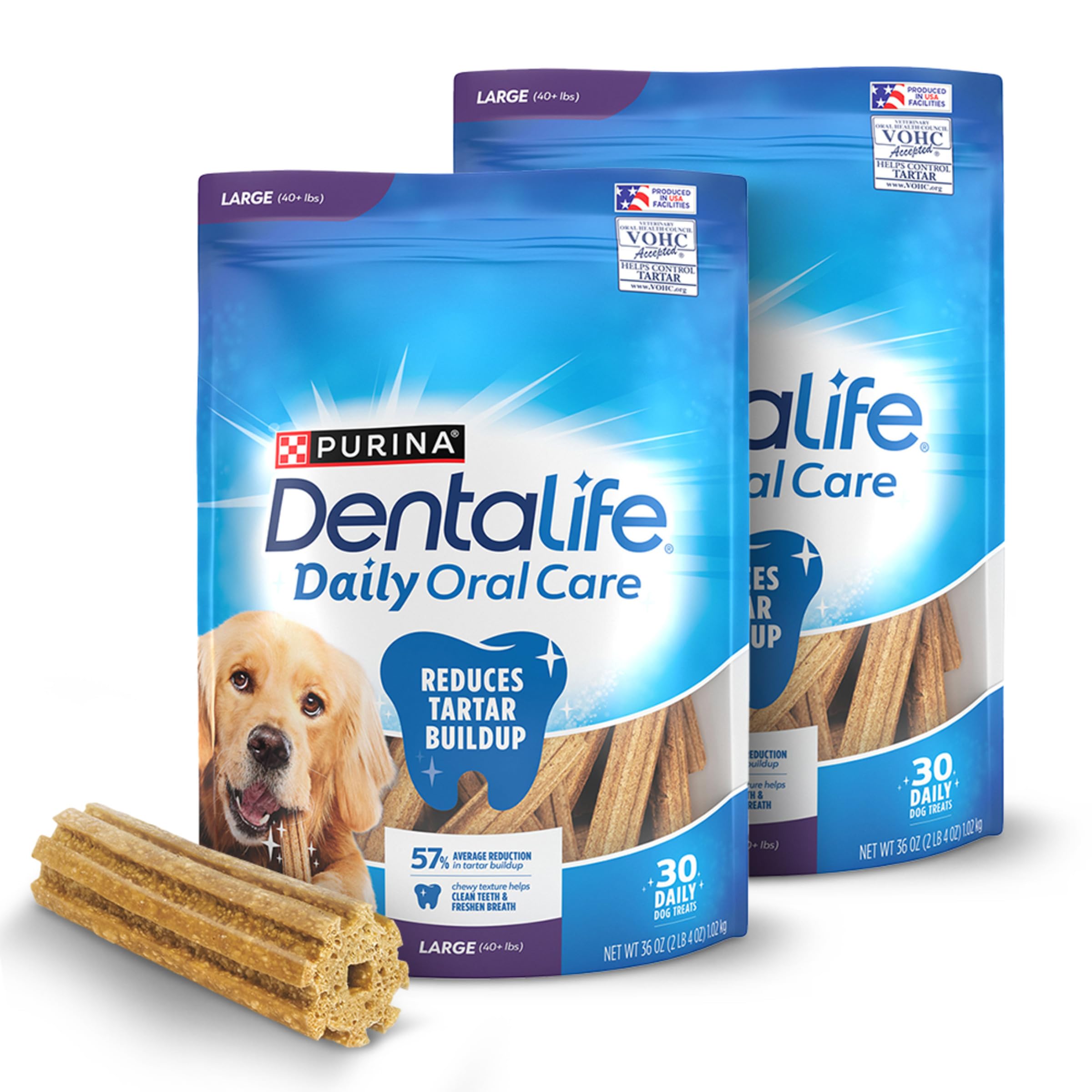 Dentalife Purina frente del empaque mostrando paquete grande y frescura