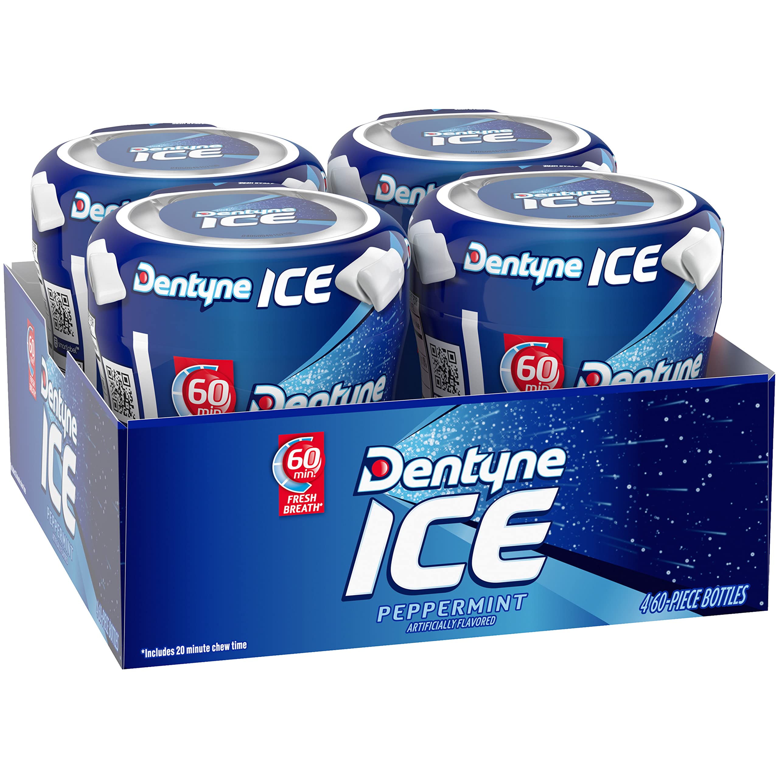 Dentyne ambiente de oficina con botella para aliento fresco