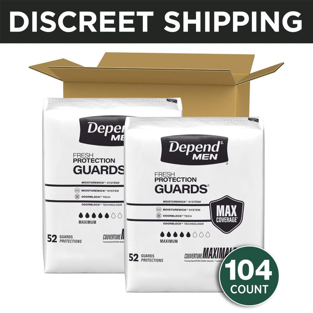 Depend primer plano del núcleo absorbente DryShield para máxima protección