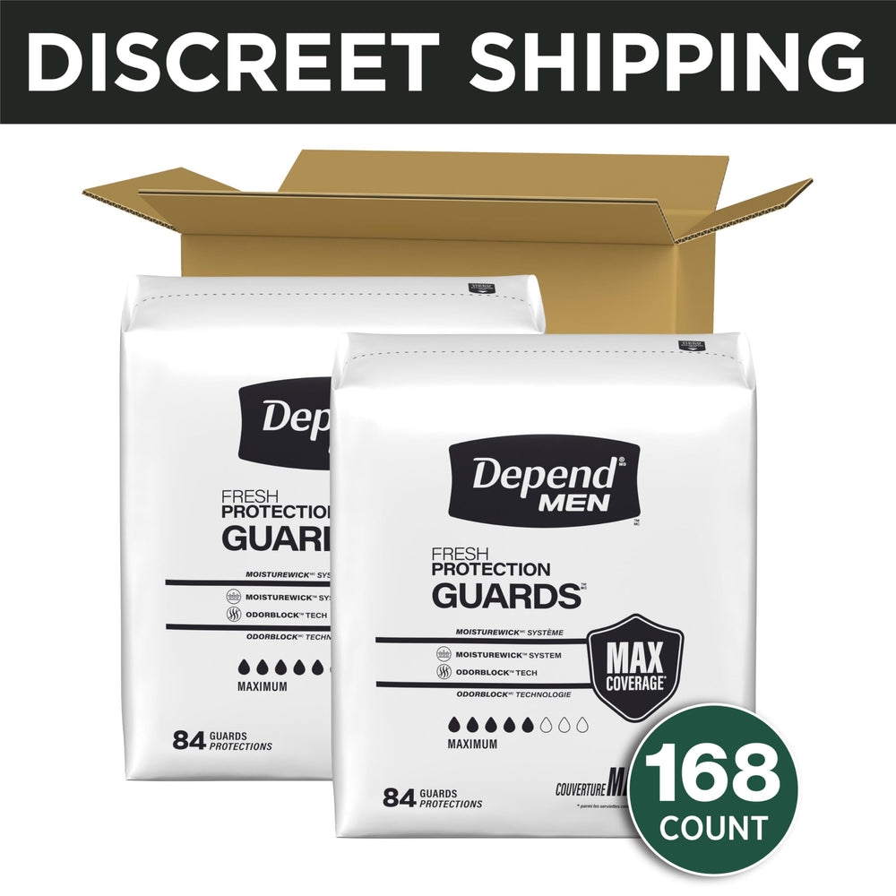 Depend protector visto de frente con forma cóncava para ajuste seguro