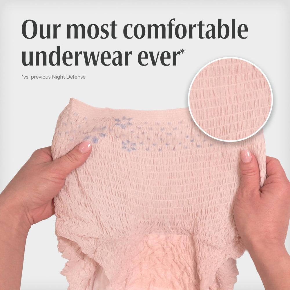 Depend comparación de talla M para cintura 31–37 pulgadas