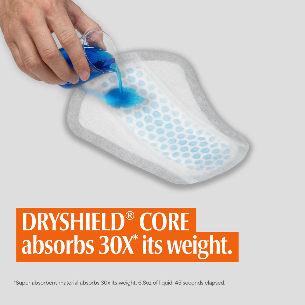 Depend detalle del núcleo DRYSHIELD que absorbe rápidamente