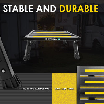 DEPSUNNY patas plegadas bajo la plataforma para guardado compacto y transporte fácil