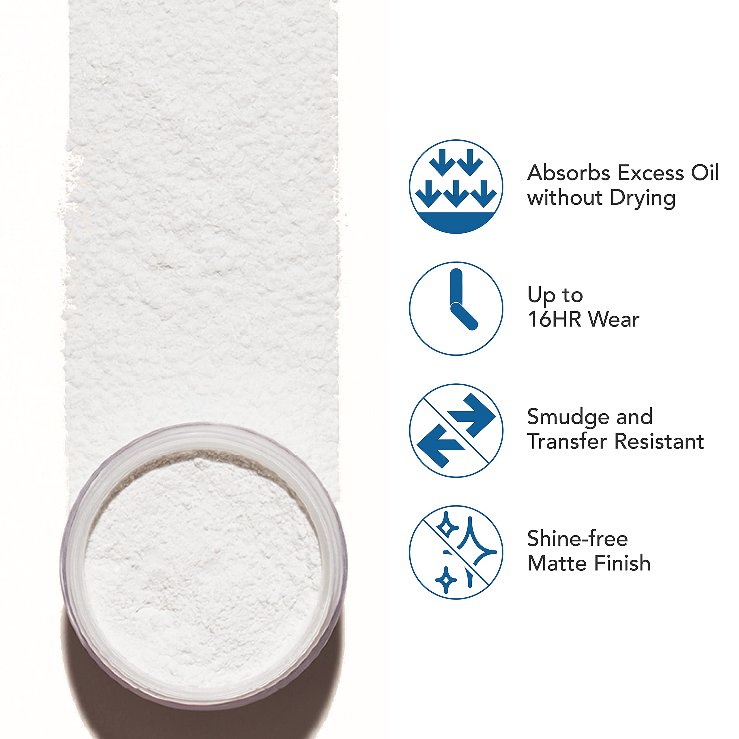 Dermablend close-up of loose powder texture highlighting micronized finish