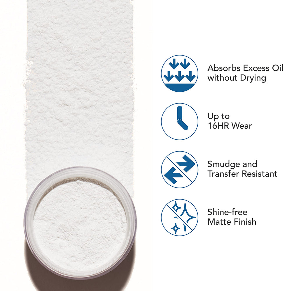 Dermablend close-up of loose powder texture highlighting micronized finish