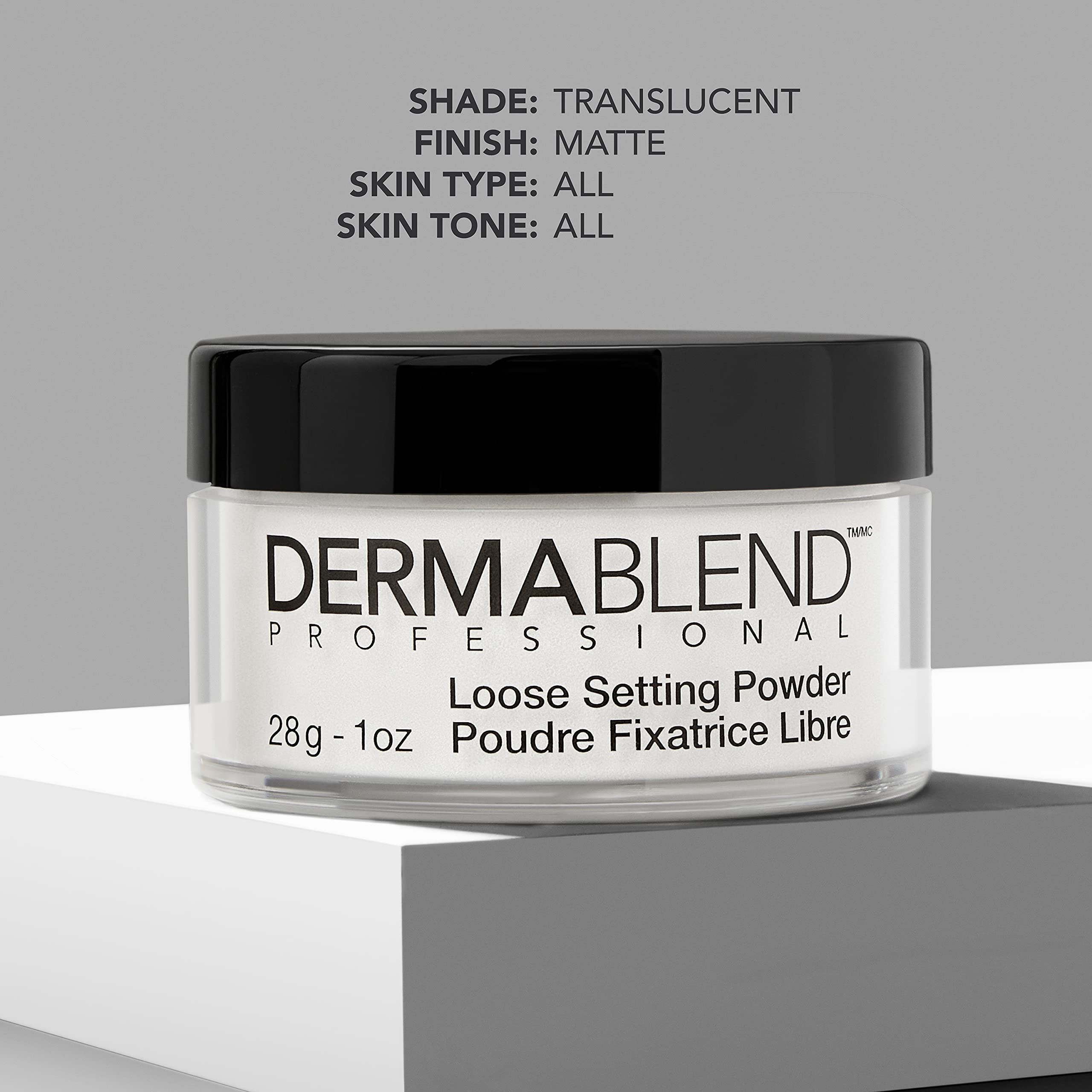 Dermablend targeted under-eye application to reduce creasing and blur pores