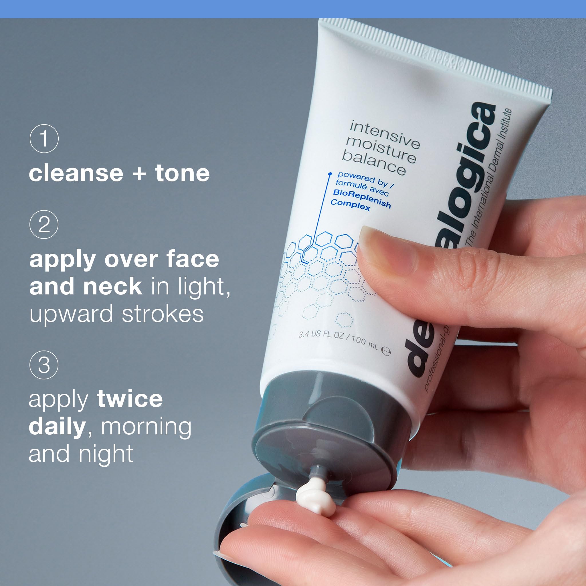 Dermalogica etiqueta con ingredientes clave visible para transparencia