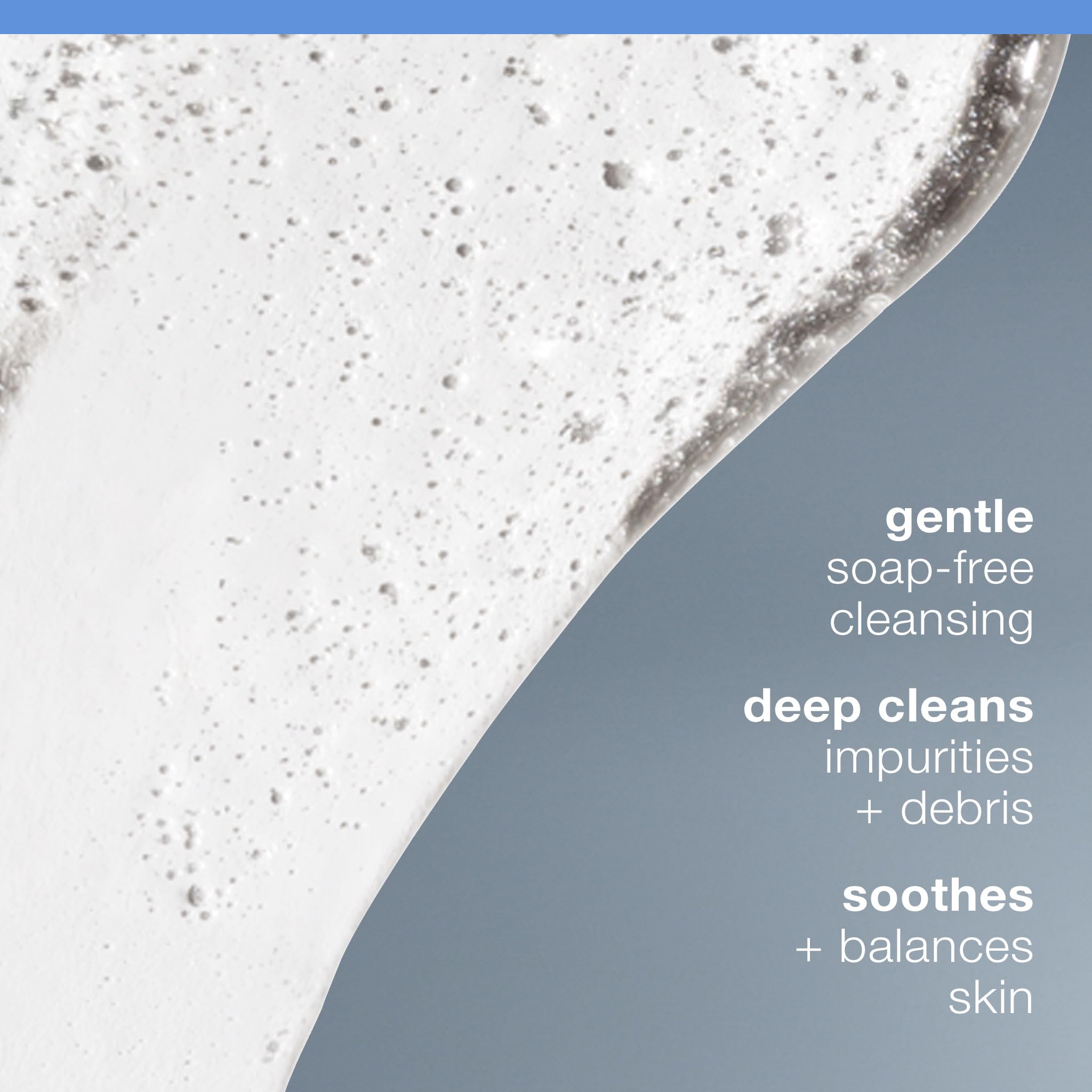Dermalogica textura de gel transparente que evidencia limpieza suave