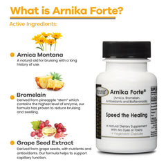 DermAvance Arnika Forte detalle de cápsula, formato fácil de ingerir