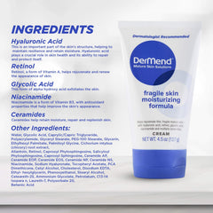 DerMend ingredient emphasis with ceramides graphic for barrier support