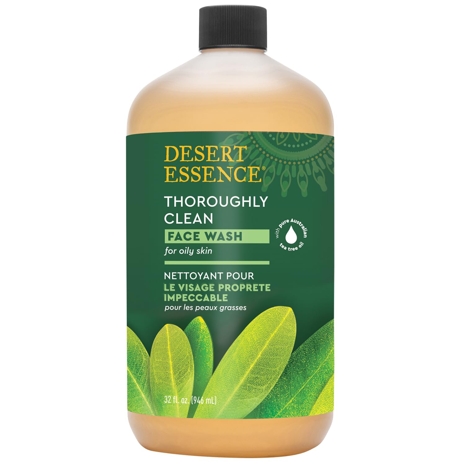 Desert Essence creamy lather texture close-up demonstrating gentle, hydrating foam