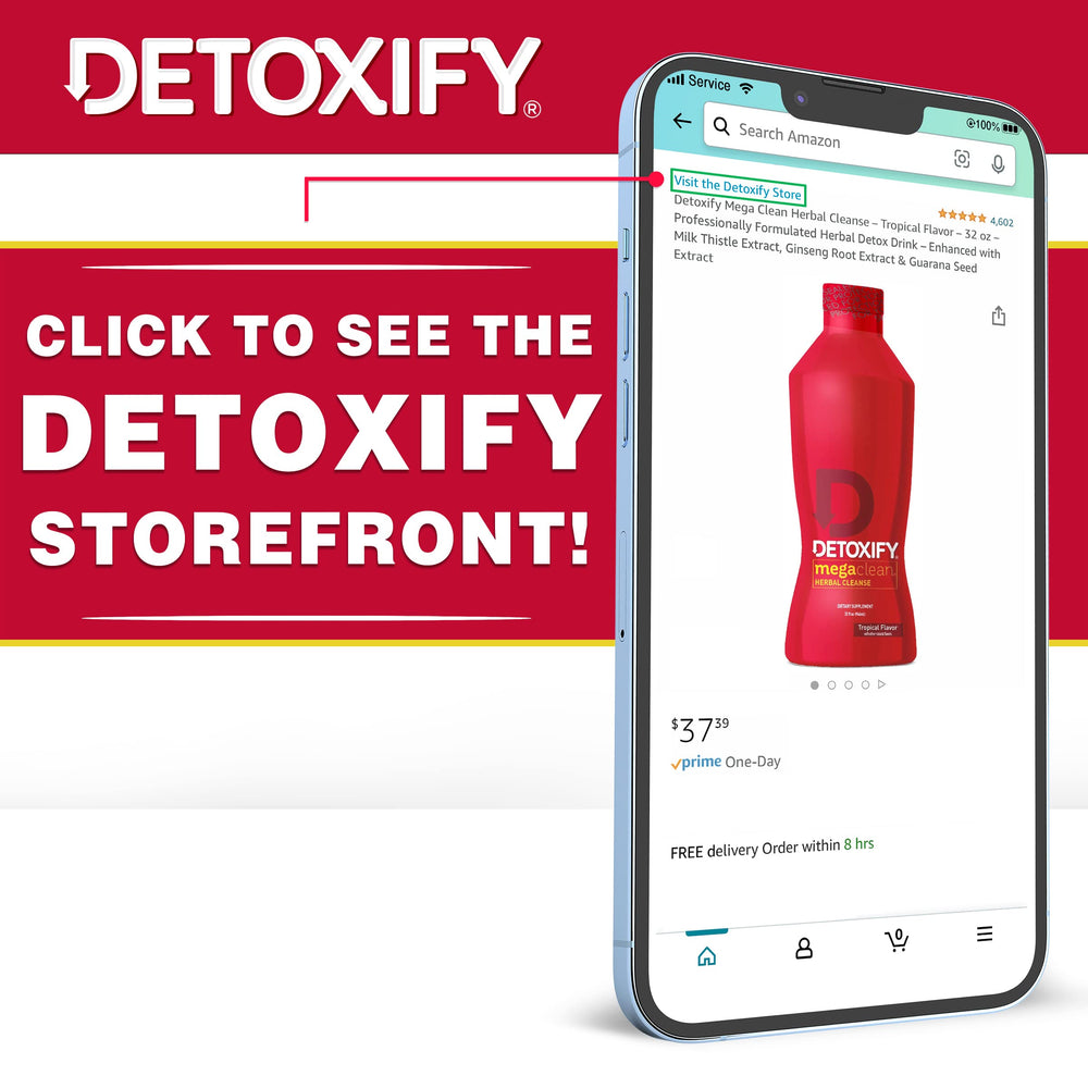 Detoxify semillas y extractos representando ginseng y milk thistle para apoyo herbal