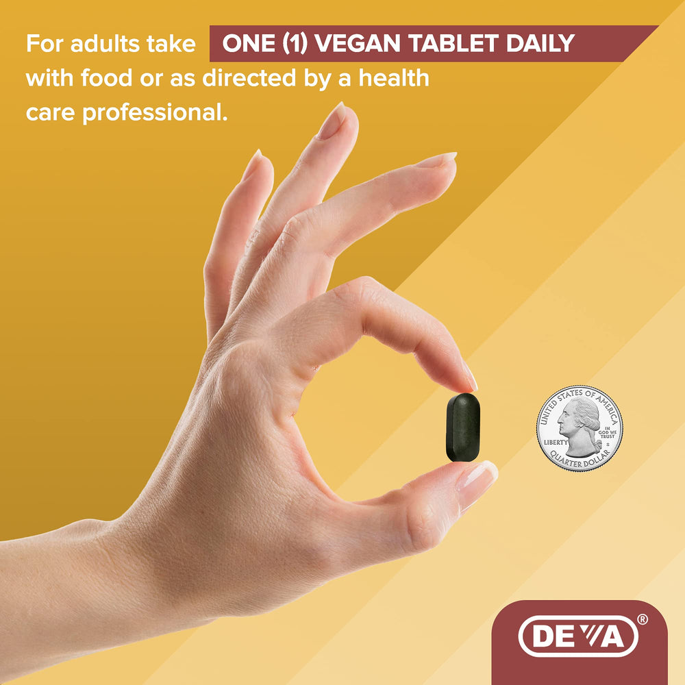 DEVA bolas de spirulina y chlorella como ingredientes vegetales clave