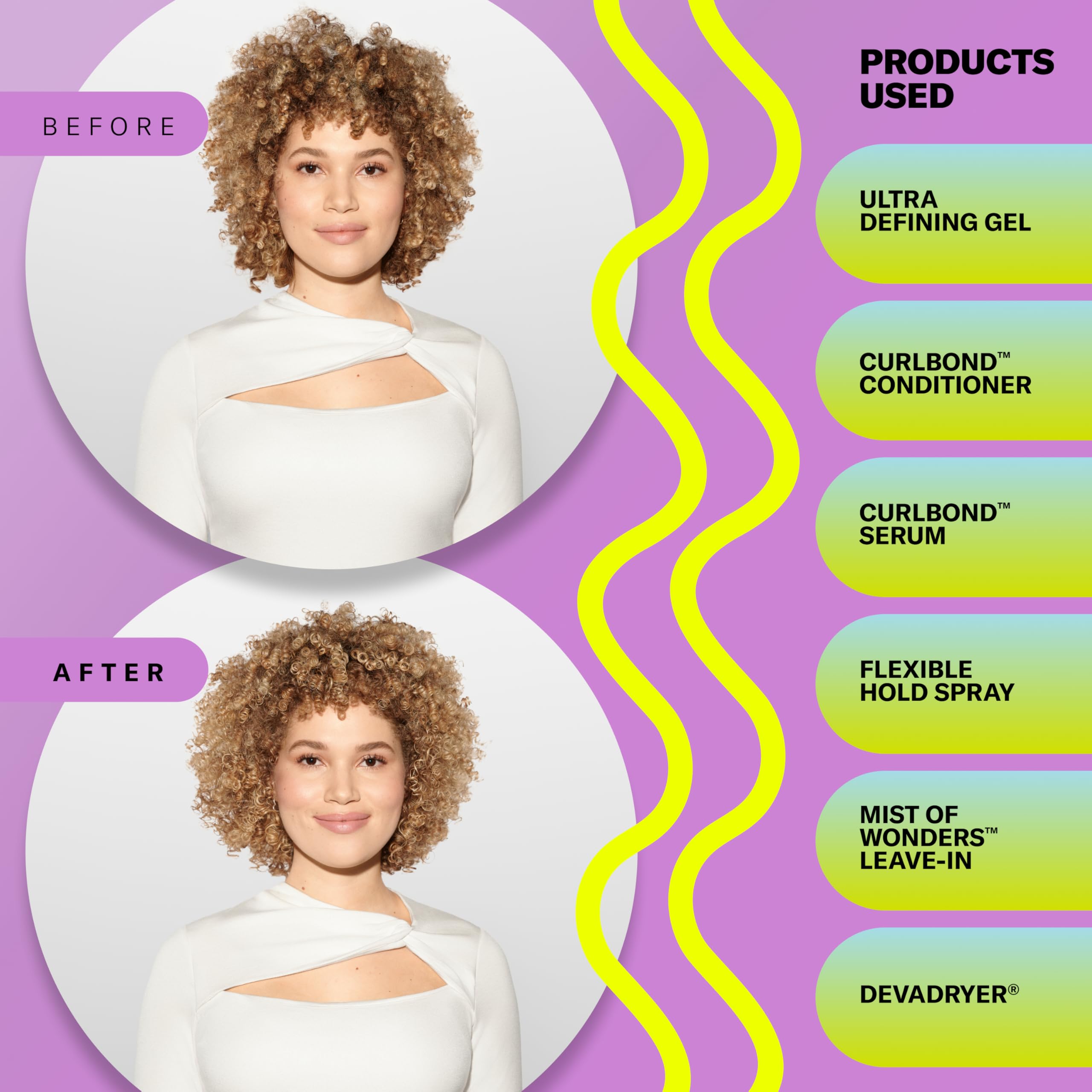 DevaCurl muestra de gel en mano indicando fácil distribución y control