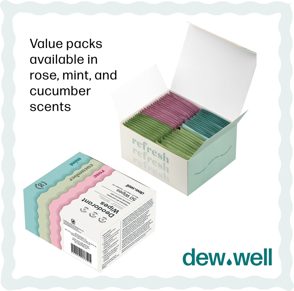 Dew Well variante menta en envoltorio, frescura energizante y refrescante