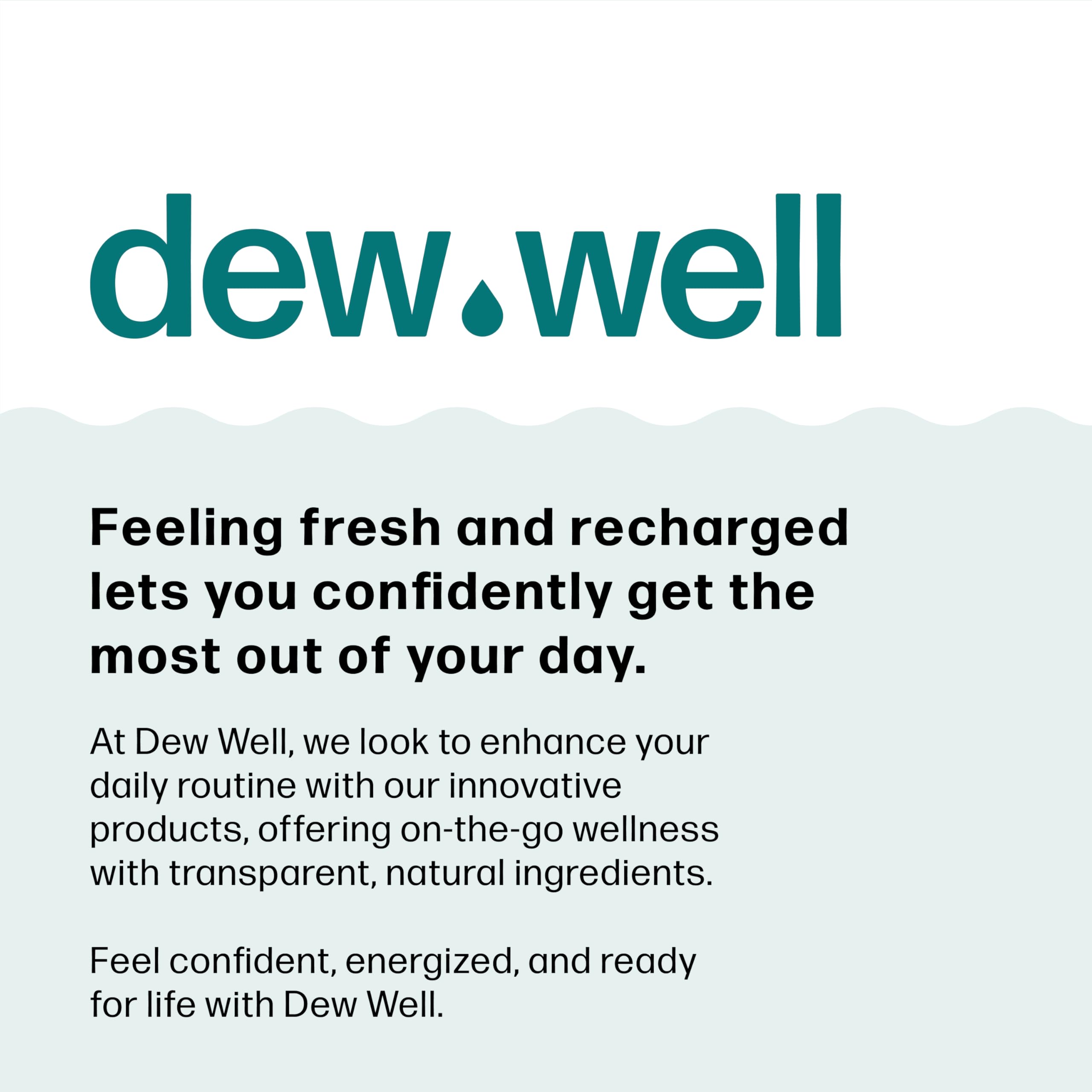 Dew Well variante pepino en envoltorio, aroma limpio y uso diario práctico
