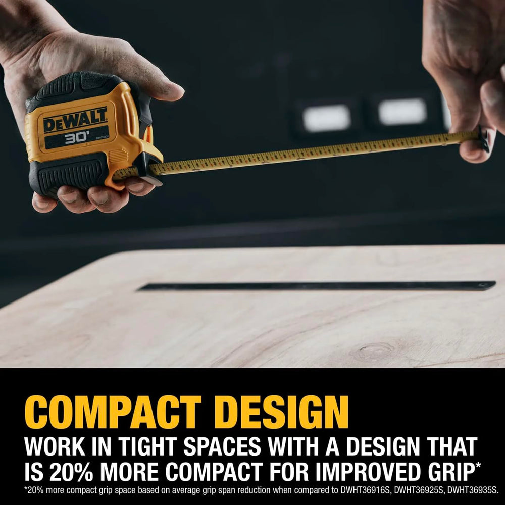 DEWALT textura y cuerpo compacto que mejora ergonomía y agarre