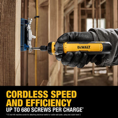 DEWALT bit set and quick-load collet detail for secure bit retention and fast swaps