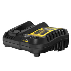 DEWALT DCB1104 indicador LED dos etapas en detalle para fácil lectura del estado