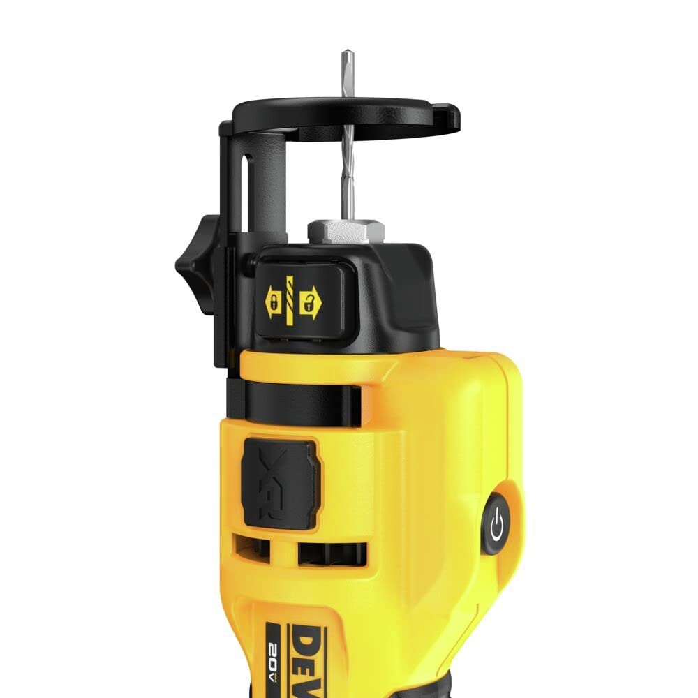 DEWALT comparación de tamaño mostrando lo compacto y portátil que es