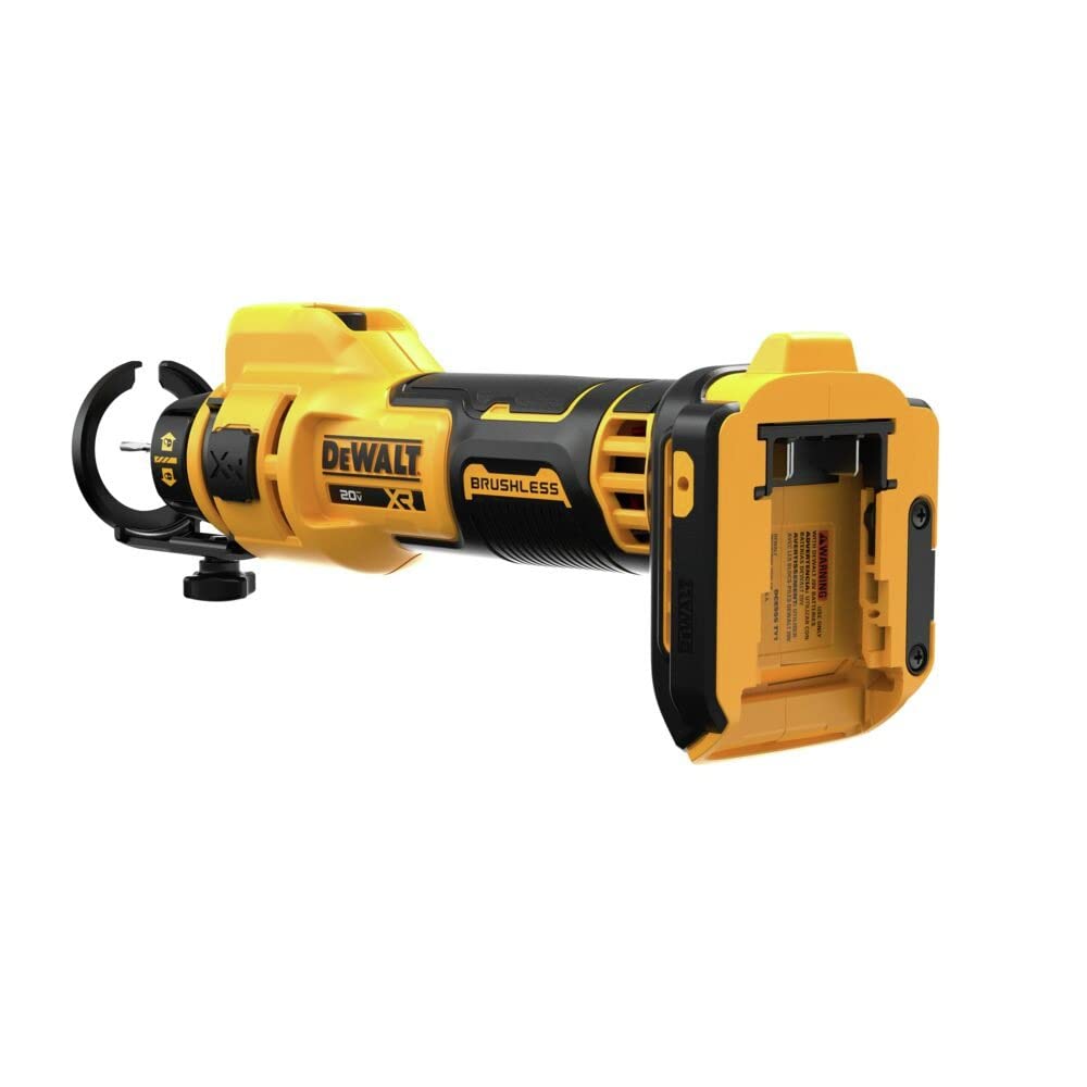 DEWALT guía de profundidad ajustable asegurando cortes uniformes