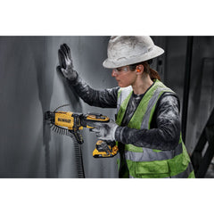 DEWALT DCF630B top-mounted mode selector closeup for quick one-handed switching