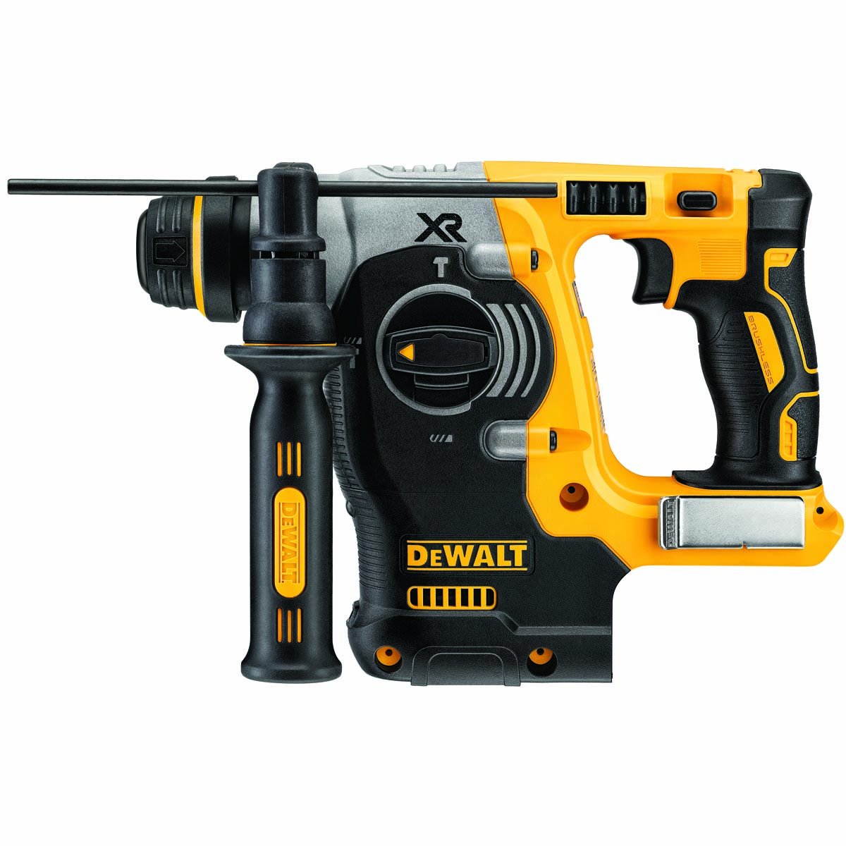 DEWALT DCH273B frente y empacado mostrando diseño robusto y ergonomía