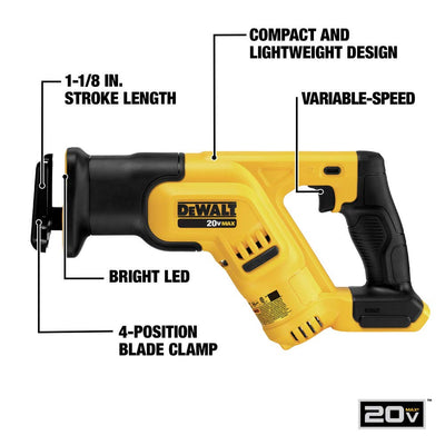 DEWALT DCS387B detalle de la abrazadera de hoja para cambios rápidos