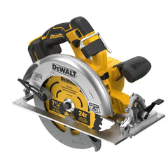 DEWALT DCS590B hoja a la derecha que mejora visibilidad del corte