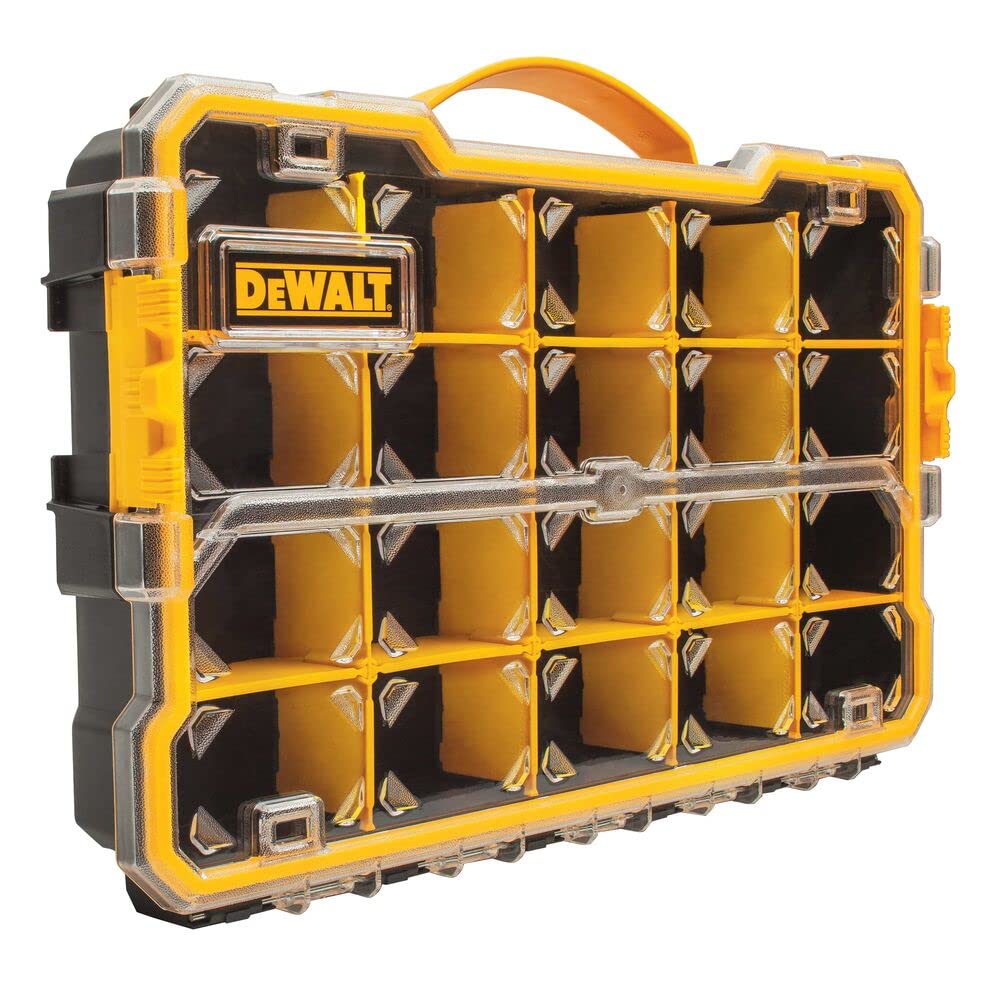 DEWALT primer plano de divisores removibles mostrando personalización práctica